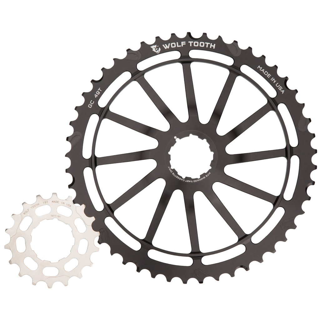 WOLFTOOTH KIT ENGRAN 11V 49T/18T NEGRO P/SRAM y SUNRACE