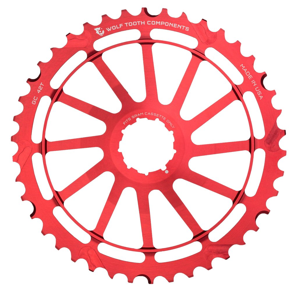 WOLFTOOTH ENGRAN CASSETTE GC 42T ROJO P/SRAM