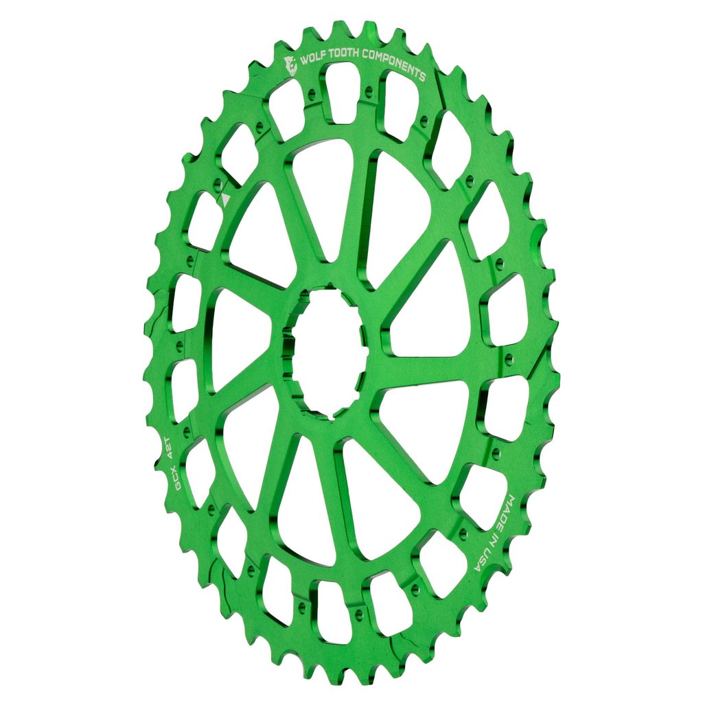WOLFTOOTH ENGRAN CASSETTE GC 42T VERDE P/SHIMANO