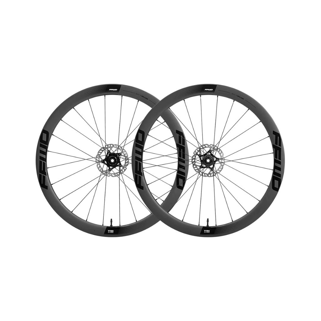 JUEGO DE RINES FFWD TYRO 2.0 (45MM) DISC FULL CARBON FFWD (XDR) NEGRO MATTE
