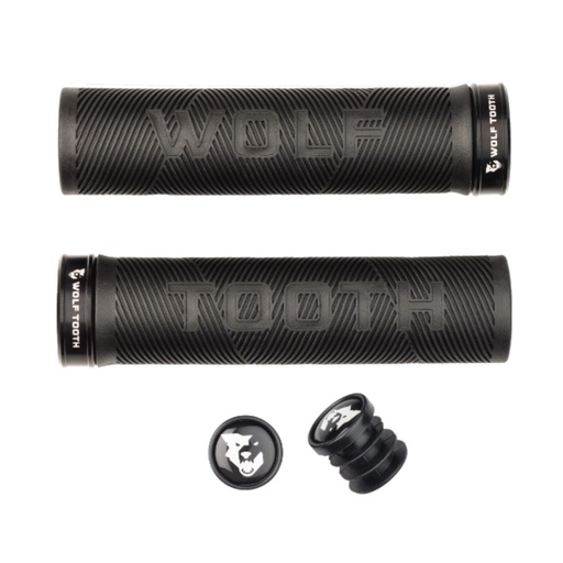 [WT-ECHO-BLK-BLK] WOLFTOOTH ECHO LOCK-ON GRIPS COLOR NEGRO-NEGRO
